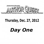 Author Quest, December 27, 2012<br />Day One