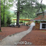 The check in area for tomorrows camper authors.